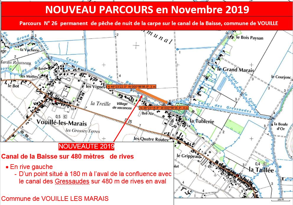 2 nouveaux parcours pêche de nuit de la carpe en Vendée Fédération de