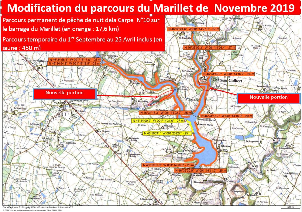 2 nouveaux parcours pêche de nuit de la carpe en Vendée Fédération de